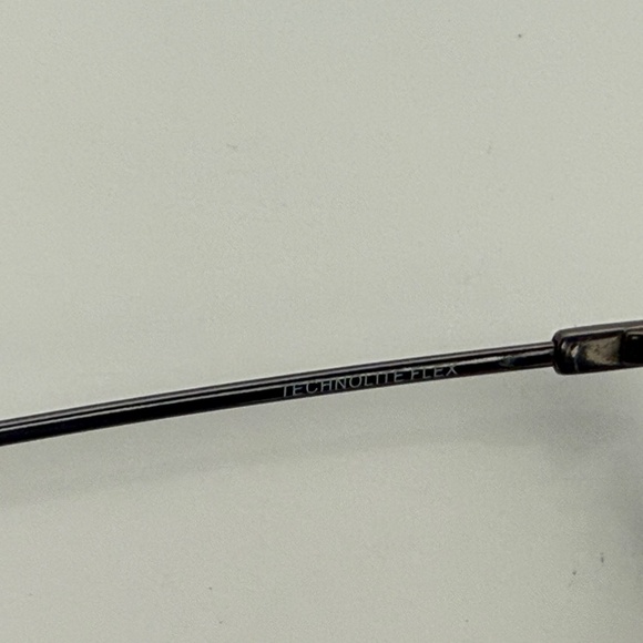 Technolite Flex Eyeglasses Frames TLF 707 GM Gunmetal Gray Aviator 55-18-145 - Picture 5 of 6
